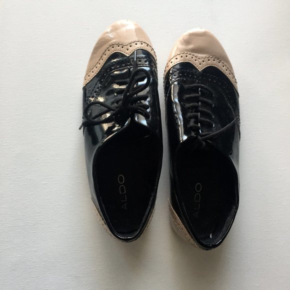 Black & Cream Fancy Pants Shoes - Picture 2 of 3